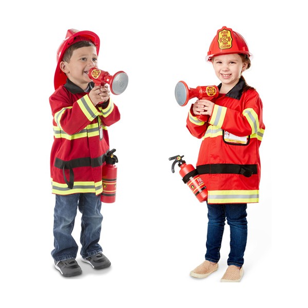 WELLCHY Deguisement Pompier Enfant, Costume Pompier Enfant avec Casque  Pompier Enfant, Extincteur Jouet, Accessoire Pompier Enfant, Set Pompier  Enfant
