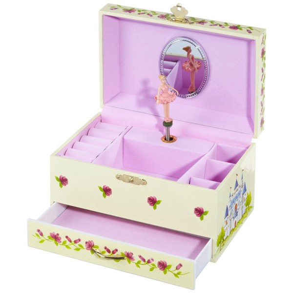Vente Boîte à bijoux musicale avec ballerine dansante colorée - Mélodie Lac  des cygnes et automate